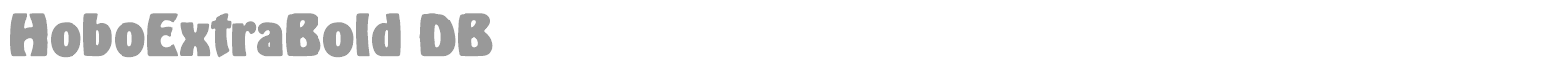 HoboExtraBold DB font preview